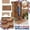 A, variant on Brown Coir Welcome Door Mat with Red White Blue Wave Design, Non Slip Indoor Outdoor Entry Rug for Front Porch Patio Farmhouse Decor 23.62 x 15.74 Inch