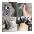 thumbnail image 3 of 100% Mulberry Silk-Scrunchies for Hair Sleep, Women Grils Silk Hair Ties for Frizz & Breakage Curly Hair, No Damage, Elastics Ponytail Holder, 3 Pack, 3 of 15