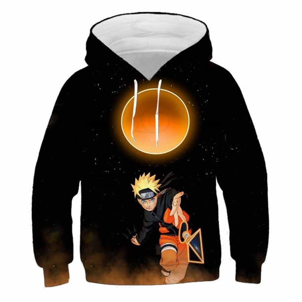 Popular Anime japonés Naruto sudadera para niños 3d Allover estampado niño Sudadera con capucha moda calle Sudadera con capucha camisa de niño Autumn160 Gao Jinjia LED