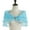 Light Blue, variant on Stylish Bride Sheer Coverup Lightweight Shrug Bridal Wedding Capelet Elegant Shawl Enhancing Comfort and Elegances