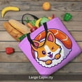 thumbnail image 6 of Naloa Corgi In Sushi Roll Tote Bag for Women, Foldable Tote Bag With Zipper, Large Shoulder Bag, Top Handle Handbag for Travel, Work, Shopping, 6 of 9