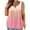 Pink, variant on Fjofpr Tank Tops for Women Athletic Womens Tank Summer Solid Sleeveless Flared Trendy Casual Blouse Button Tunic Shirt