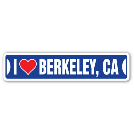 I LOVE BERKELEY, CALIFORNIA Street Sign ca city state us wall road décor (Best Chinese Restaurant Berkeley Ca)