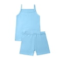 thumbnail image 4 of Cethrio Girls Outfit Sets 2 Piece, Soft Sleeveless Casual Kids Summer Clothing Sets Light Blue Size 12, 4 of 8