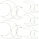 thumbnail image 5 of 10Pcs Dream Catcher Anillo de hierro Aro en forma de Dream Catcher Aro DIY Dreamcatcher hecho a mano (5pcs pequeña + 5pcs grande), 5 of 6