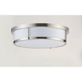 thumbnail image 3 of Maxim 10274WTSN 17 in. Rogue Satin Nickel Flush Mount LED Ceiling Light, 3 of 5