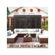 thumbnail image 4 of 72 pulgada h x 47 pulgada w metal privacy screen - freestanding outdoor privacy panels para patio, lawn, garden, deck, balcony, home outdoor divider con stand, 4 of 7