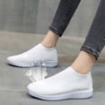 thumbnail image 5 of CHICVOMEY Women's Slip On Walking Shoes with Arch Support Lightweight Sock Tennis Sneakers Anti-Slip Elastic Knit Breathable for Gym Casual Sneakers, 5 of 5