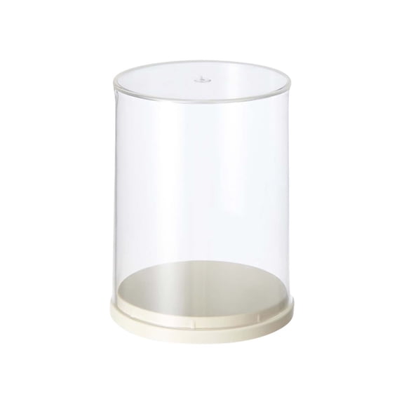 Transparent Rotating Doll Display Case with Hanging Feature and Protective Cover, 360-Degree Showcase Stand for Action Figures and Collectible Dolls Home Organization