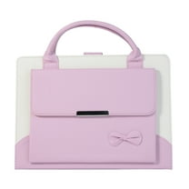 Dteck Cute Case for iPad 6th/5th Gen 2018/2017, iPad Air 2 Case, iPad Pro 9.7 Case, Slim Handbag Leather Protective Cover with Auto Wake/Sleep Stand Hand Strap Pocket for Girls Woman Kids,Pink