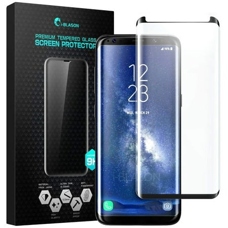 Samsung Galaxy S8 Screen Protector, i-Blason [Case Friendly] Premium Edge-to-Edge Full Coverage Tempered Glass Screen Protector for Samsung Galaxy S8 (Best Screen Protector For Samsung S8)