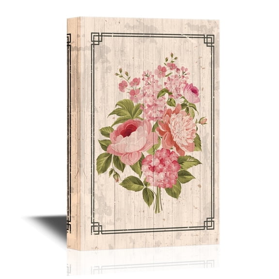 wall26 - Canvas Wall Art - Beautiful Pink Flowers - Gallery Wrap Modern Home Art | Ready to Hang - 32x48 inches