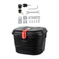 thumbnail image 4 of Vsenkes Bike Basket with Lock Basket for Biking Mountain Road Riding Black Red M, 4 of 9