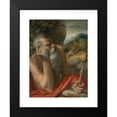 thumbnail image 2 of Circle Of Parmigianino 19x24 Black Modern Framed Museum Art Print Titled - Saint Jerome, 2 of 5