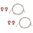 thumbnail image 2 of 4X 1: 10 RC Crawler Accessories Metal Trailer Wire Rope Tow Rope with Hooks for RC Car 1/10 D90 Axial SCX10 Truck RC Car, 2 of 7