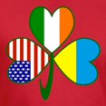 thumbnail image 3 of CafePress - Shamrock Of Ukraine Men's Fitted T Shirt (Dark) - Men's Fitted T-Shirt, 3 of 4