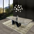 thumbnail image 2 of DAVEE Extendable Dining Table with Grey Ceramic Top--106.30/70.87*35.43*29.53 inches, 2 of 4
