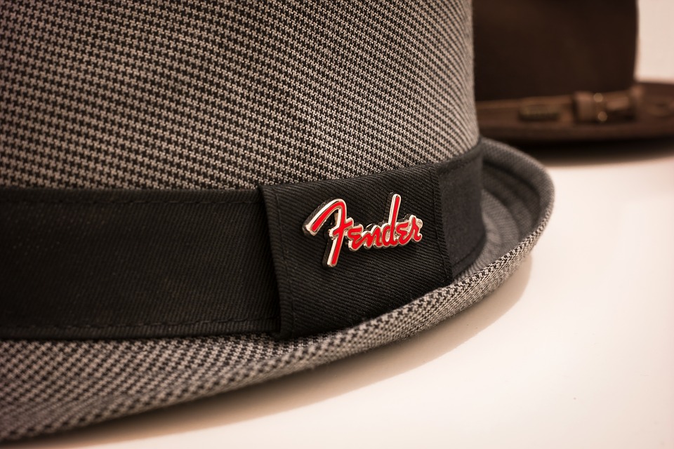 Canvas Print Checkered Fedora Stetson 