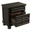 thumbnail image 3 of Transitional Design Nightstand | Ideal for Bedroom Use with Discrete Storage | Crafted from Mindy, Birch Veneer, and Engineered Wood | Solves Valuables Storage Issue, 3 of 3