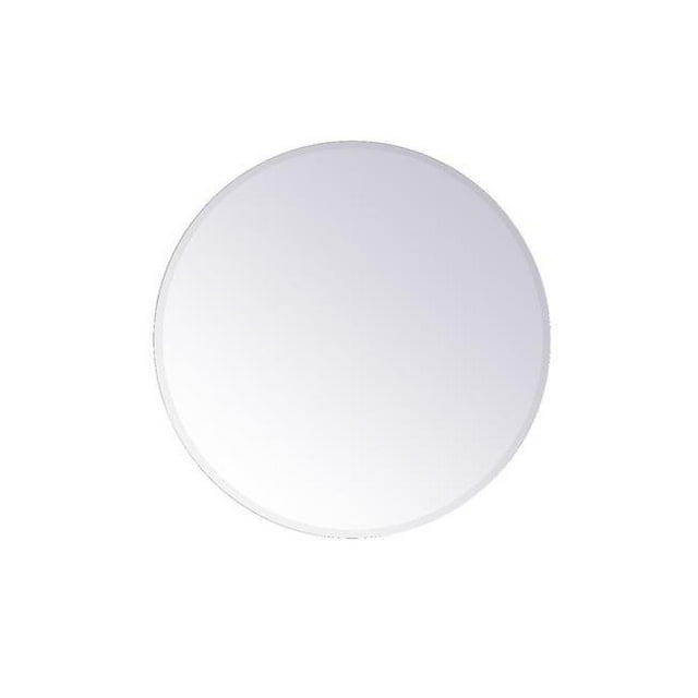 Elegant Decor MR401936 Miroir Rond en Gracie de 36 Po, Clair