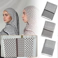 thumbnail image 3 of Palestine Scarf Islamic Chiffon Scarf Keffiyeh Hijab Palestinian Hijab Shawls, 3 of 5