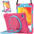 thumbnail image 5 of Funda a juego para iPad Mini 4/5 con correa para el hombro, soporte de anilla ajustable grande, portalápices y protección contra golpes., 5 of 5