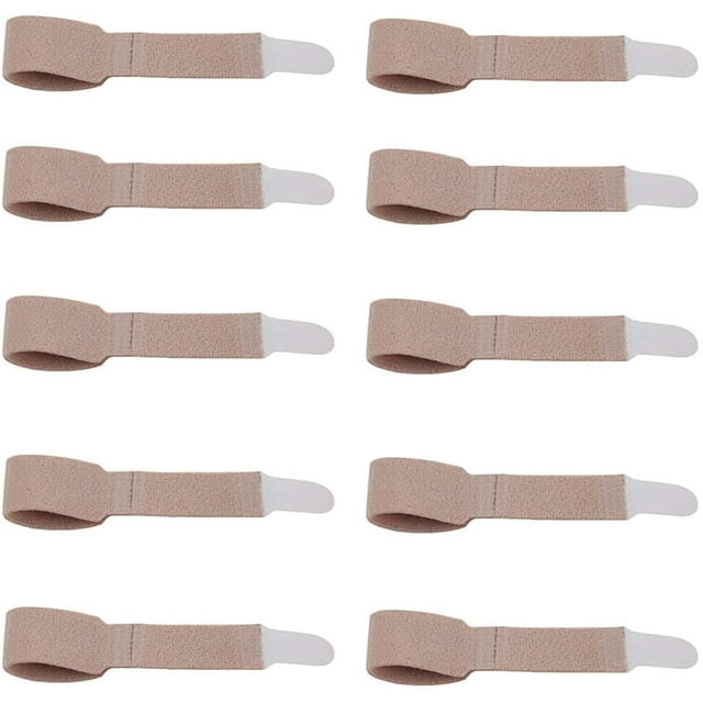 Finger Splint Broken Toe Splint Bracket Corrector Splint Bandages Finger Toe Splint Brace Splitter Toe Splint Toe Splint Bandage for Finger Hammer Toe Splitter 10pcs