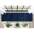 thumbnail image 6 of Well Woven Elle Basics | Emerson Shag Dark Blue | Textured Runner Rug 2x7 (2'3" x 7'3"), 6 of 8