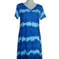 thumbnail image 4 of KVMeteor Women Plus Size Summer Tie Dye Print Mini Dress Casual Beach Loose Shirt Dress, 4 of 4