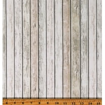 Cotton Surfaces Wooden Planks Floorboards Landscape Cotton Fabric Print by the Yard (AWHD-18236-390BREEZE)