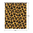 thumbnail image 5 of Yellow and Black Of Leopard Print Shower Curtain 72"x84" ,Bathroom Decorative Shower Curtains Set with 12 Hooks,Modern Waterproof Washable Shower Curtain, 5 of 6
