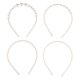 thumbnail image 2 of Pearl Hairband Faux Pearl Hairband for Women 4Pcs Charming Head Accessories, 2 of 3