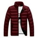 thumbnail image 1 of Abrigo de invierno acolchado para hombre, de manga larga, cuello alto, chaqueta con cremallera completa, abrigo cálido y resistente al viento, 1 of 6