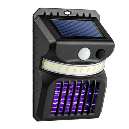 

Docooler 3 Modes Solar Powered Outdoor Electric Mosquito Repellenting Killer Lamp Adopted Sensitive & PIR Moiton Inductor 3 Working Modes Built-in 1200mAh High Capacity Rechargeable Cell IP44 Water