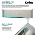 thumbnail image 4 of KRAUS Kore Workstation 32-inch Undermount 16 Gauge Single Bowl Stainless Steel Kitchen Sink with WasteGuard 1 HP Continuous Feed Garbage Disposal, 4 of 13