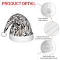 thumbnail image 4 of Balery Leopard And Zebra Pattern Santa Hat Christmas Hat Funny Christmas Hat Christmas Knitted Beanie Hat For Kids, 4 of 6