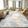 thumbnail image 3 of CHITOOMA 8'x10' Area Rugs for Living Room, Machine Washable Abstract Distressed Rugs Indoor Neutral Carpet Rugs for Bedroom Dining Room Office with Non-Slip Backing, Stain Resistant Non-Shed, 3 of 9