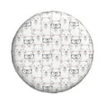 thumbnail image 3 of Spare Tire Cover, Cute alpaca llama Glasses funny Wheel Cover Tire Covers for Trailers Car Truck Camper Universal Tire Covering Fits Diameter 14 inch, 3 of 7