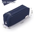 thumbnail image 5 of Large Capacity Pencil Case with 3 Compartments, Double‑Open & Four‑Open Design, Portable Pen Pouch for Students, Teens and Adults, 5 of 7