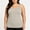 Gray, variant on HBYJLZYG Women's Plus Size Tank Top with Built-in Bra, Ribbed Sleeveless Cami Shirt, U Neck Comfortable Summer Vacation Top, Versatile Everyday Casual Wear