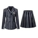 thumbnail image 3 of Conjunto de disfraz de Cosplay de Wednesday Addams, uniforme escolar de la Academia Nevermore, disfraz de fiesta de Carnaval de Halloween para adultos y niños Wyelv, 3 of 4