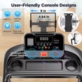 thumbnail image 5 of Treadmill 300 LB Capacity for Home with Incline, Folding Electric Running Walking Treadmill, Portable Treadmill for Home Use, 7.5 MPH, Smart Apps, 64+7 Programs, Bluetooth Speakers, 5 of 14