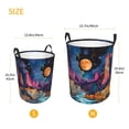 thumbnail image 3 of Sikiie Fantasy Cosmic Landscape Print Round Dirty Clothes Basket, Waterproof Standing Foldable Storage Basket, for Laundry Room, Bedroom, Bathroom Storage-Medium, 3 of 6