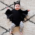 thumbnail image 5 of EnJoCho Baby Cute Playsuit Baby Boys Girls Bodysuit and Hat Outfits Romper Hallo-ween Jumpsuit Toddler Boys Trendy Bodysuit Casual Party Wear Clothes, 5 of 5