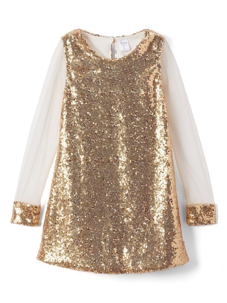 transparent sequin dress