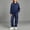Navy, variant on NAISIBABY Outfit Sets for Girls Size 8,Long Sleeve Crew Neck Sweatshirt Pants Fall 2-Piece Set Purple