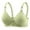 Green, variant on Ohufall 2025 Summer! Bras for Womens,Women's Non Steel Ring Style Gathered Middle Button Breathable Underwear Daily Bra, 36B/C-42B/C