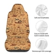 thumbnail image 5 of Yiaed Brown Mushrooms Print Car Seat Covers,Universal Auto Seats Protector Fits for Car,SUV Sedan,Truck,Automotive Seat Covers & Accessories(Two packs), 5 of 7