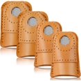 thumbnail image 1 of 4 piezas 2,9/3,1*3,9*0,4 cm Dedal de cuero Dedal de mano Protector de dedos Protector de dedos Dedal para acolchado Accesorios de costura Herramientas de costura de bricolaje, 1 of 5