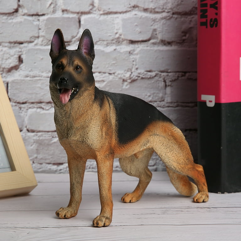 German Shepherd Dog Pet Figure Animal Model Toy Collector Decor Kid Xmas  Gift